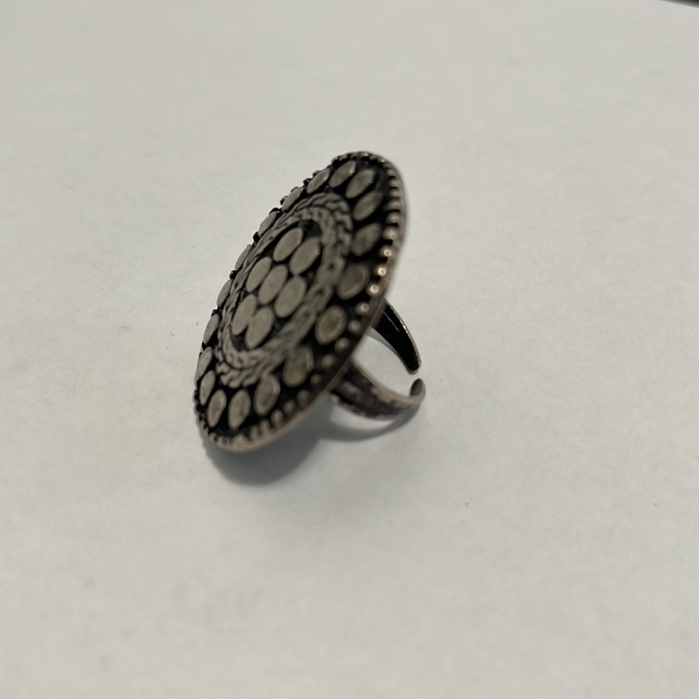 Silver Textured Ring - Picture 2 of 5